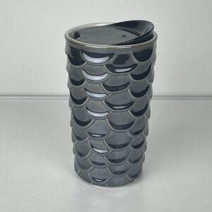 Starbucks Iridescent Siren Mermaid Scales Ceramic Tumbler Travel Mug 10 Oz W Lid